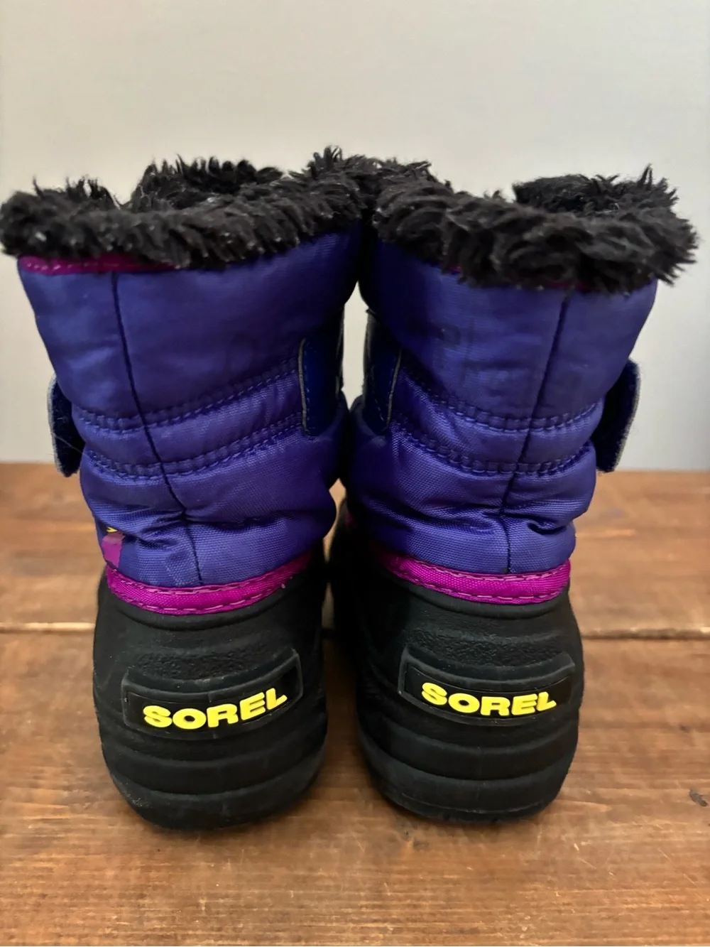 Sorel Snow Commander Kids' Purple Winter Snow Boots Size 7